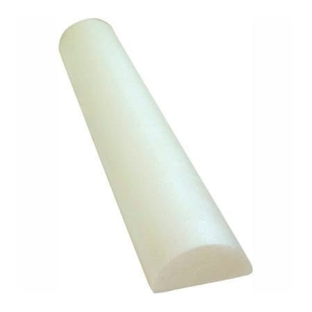 CanDo® Half-Round PE Foam Roller, 36L, 4 Dia., White